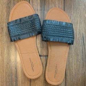 NEW American Eagle Slide/Sandals- Black Size 9